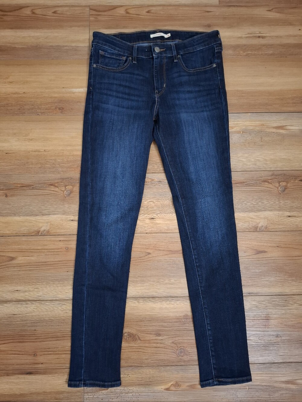 Levi's 711 Skinny Jeans Women's 30 Dark Wash Blue
